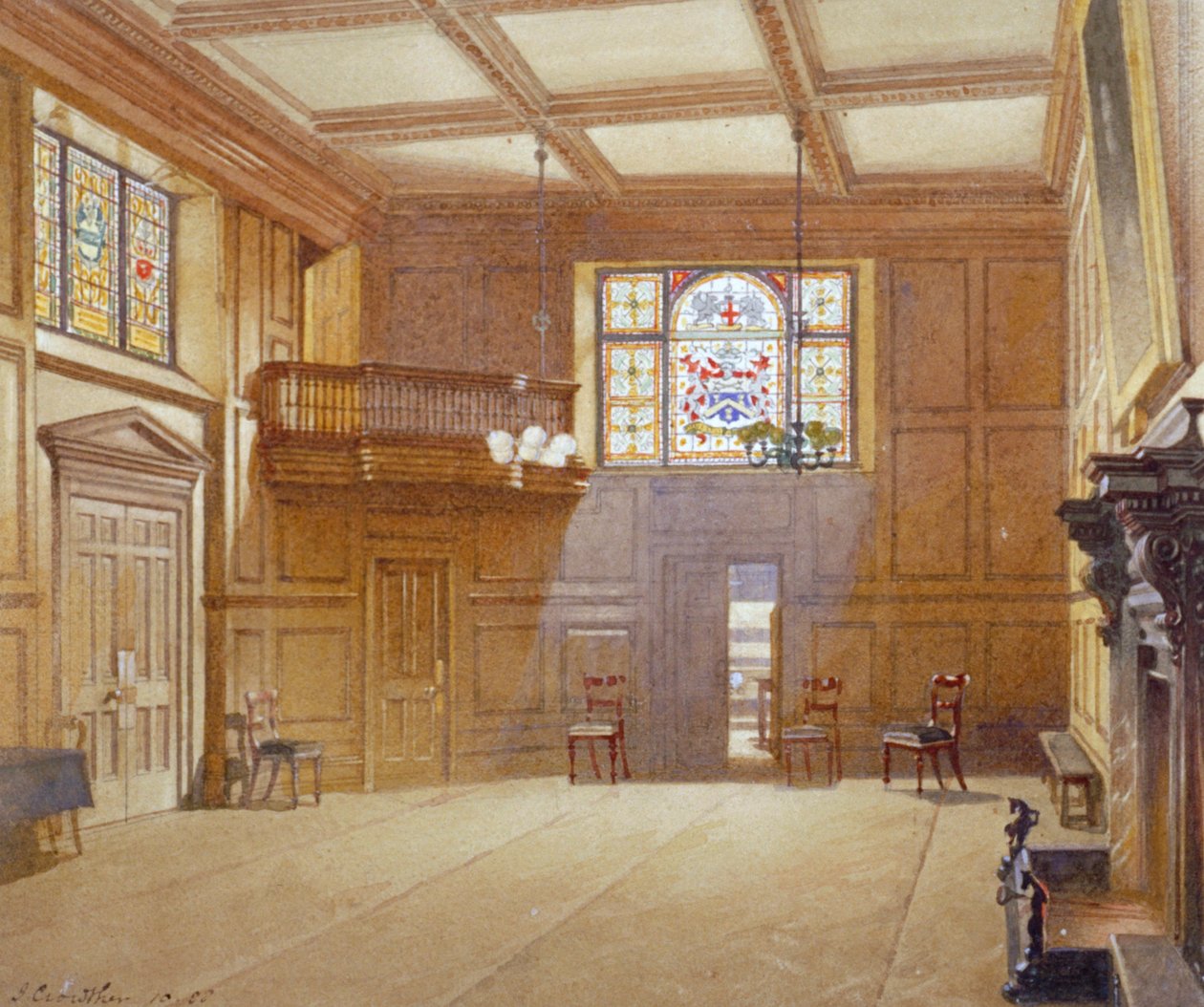 Han Sahipleri Salonu, Londra Şehri, 1888 by John Crowther