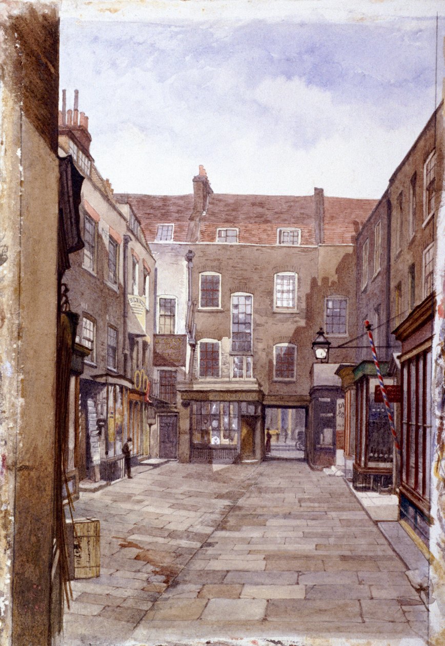 Deri Satıcı Binaları, Londra Duvarı, Londra, 1883 by John Crowther