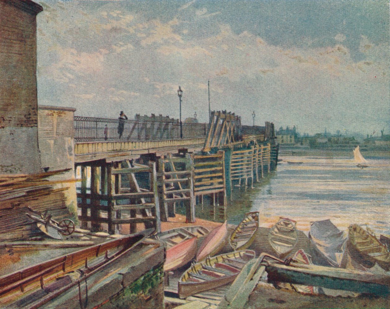 Eski Battersea Köprüsü, North Bank