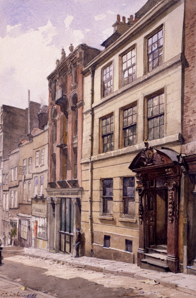 Ressam-Boyama Salonu, Little Trinity Lane, Londra, 1888 by John Crowther