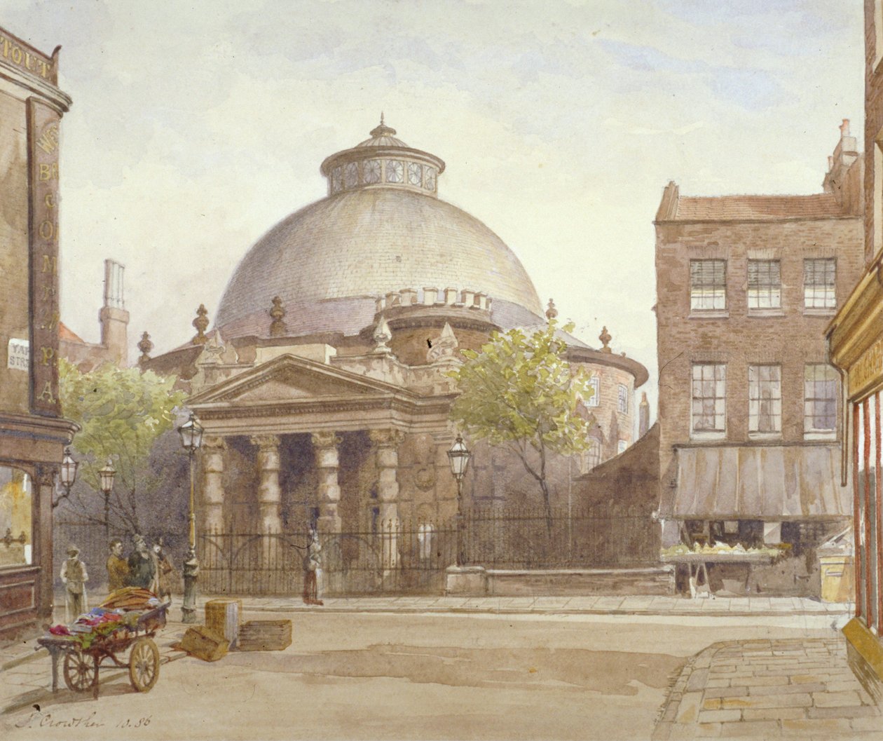 Spa Fields Şapeli, Exmouth Caddesi, Finsbury, Londra, 1886 by John Crowther
