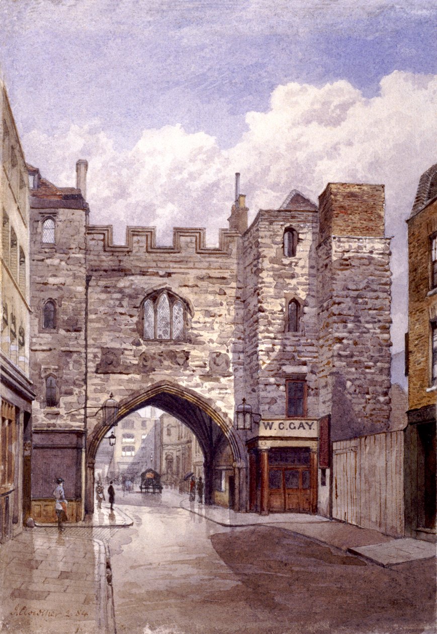 St John Kapısı, Clerkenwell, Londra, 1884 by John Crowther