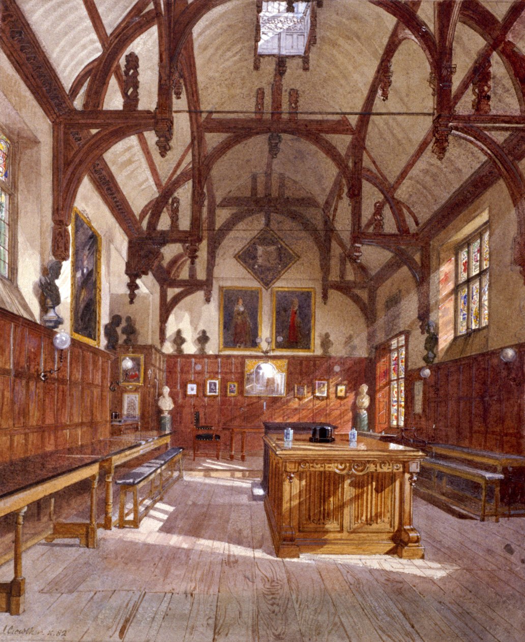 Staple Inn salonu, Londra, 1882 by John Crowther