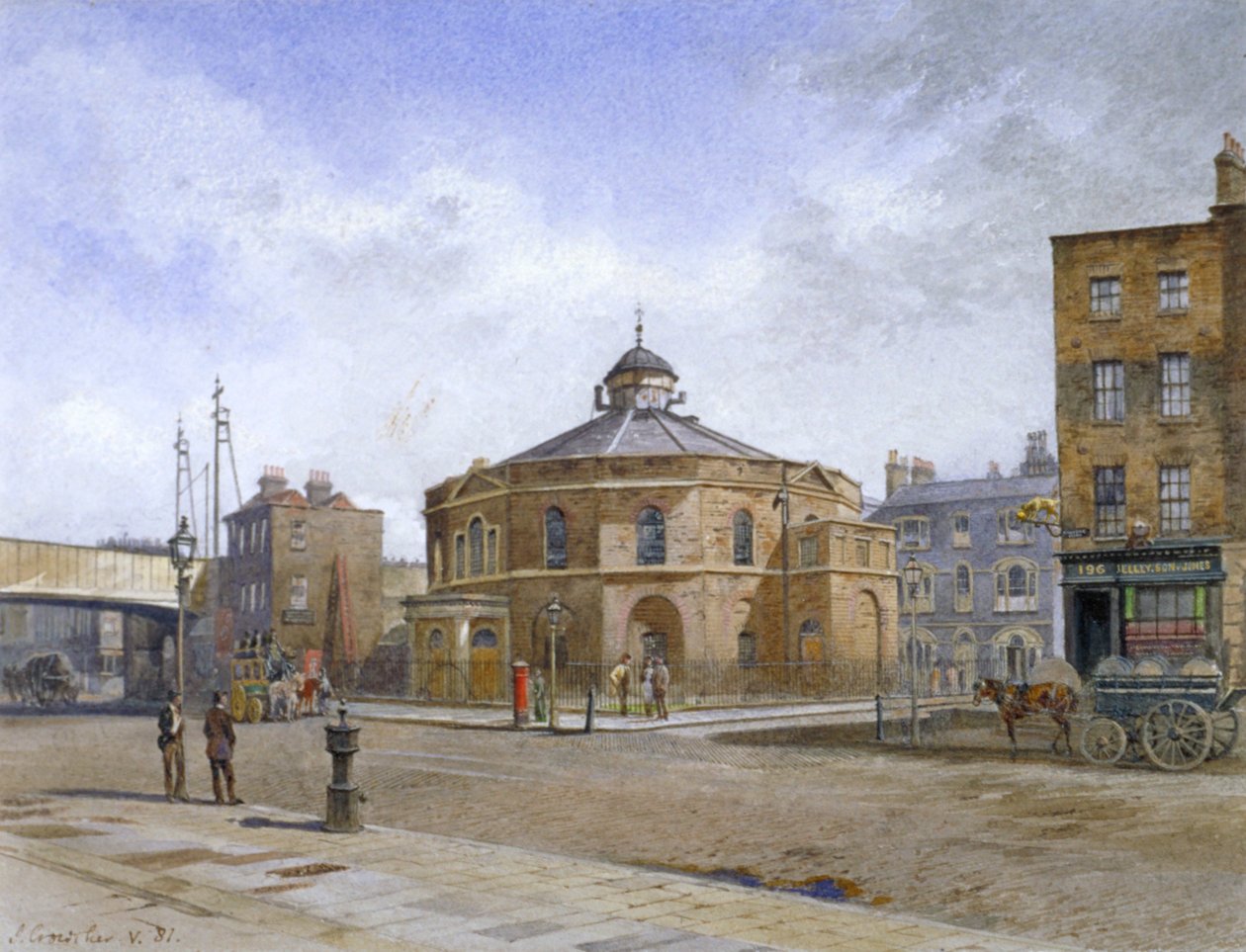 Surrey Şapeli, no 196 Blackfriars Road, Southwark, Londra, 1881 by John Crowther