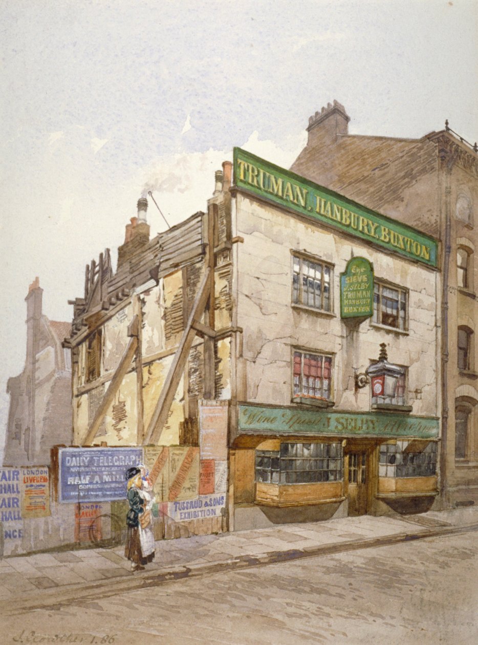 Elek halk evi, Church Street, Minories, Londra, 1886 by John Crowther