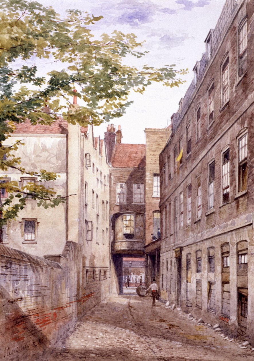 White Horse Inn, Fetter Lane, Londra, 1882 by John Crowther