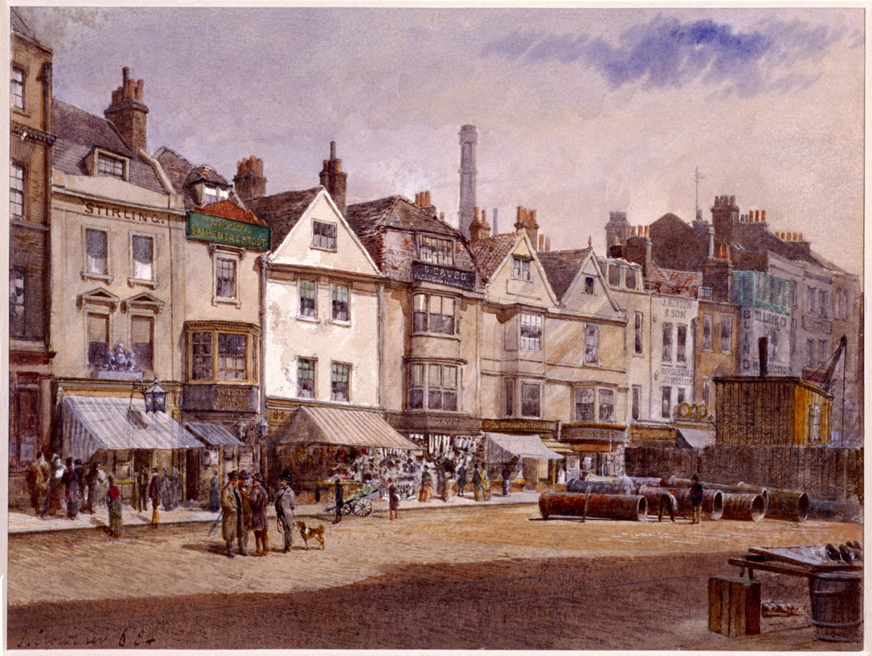Whitechapel High Street, Stepney, Londra, 1884 by John Crowther
