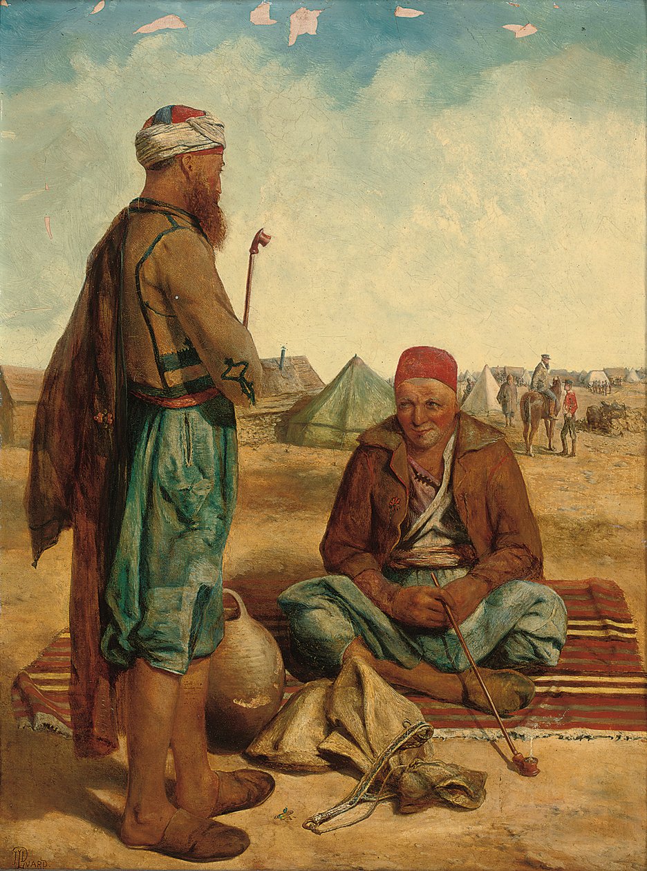 Sigara İçenler, 1856 by John Dalbiac Luard
