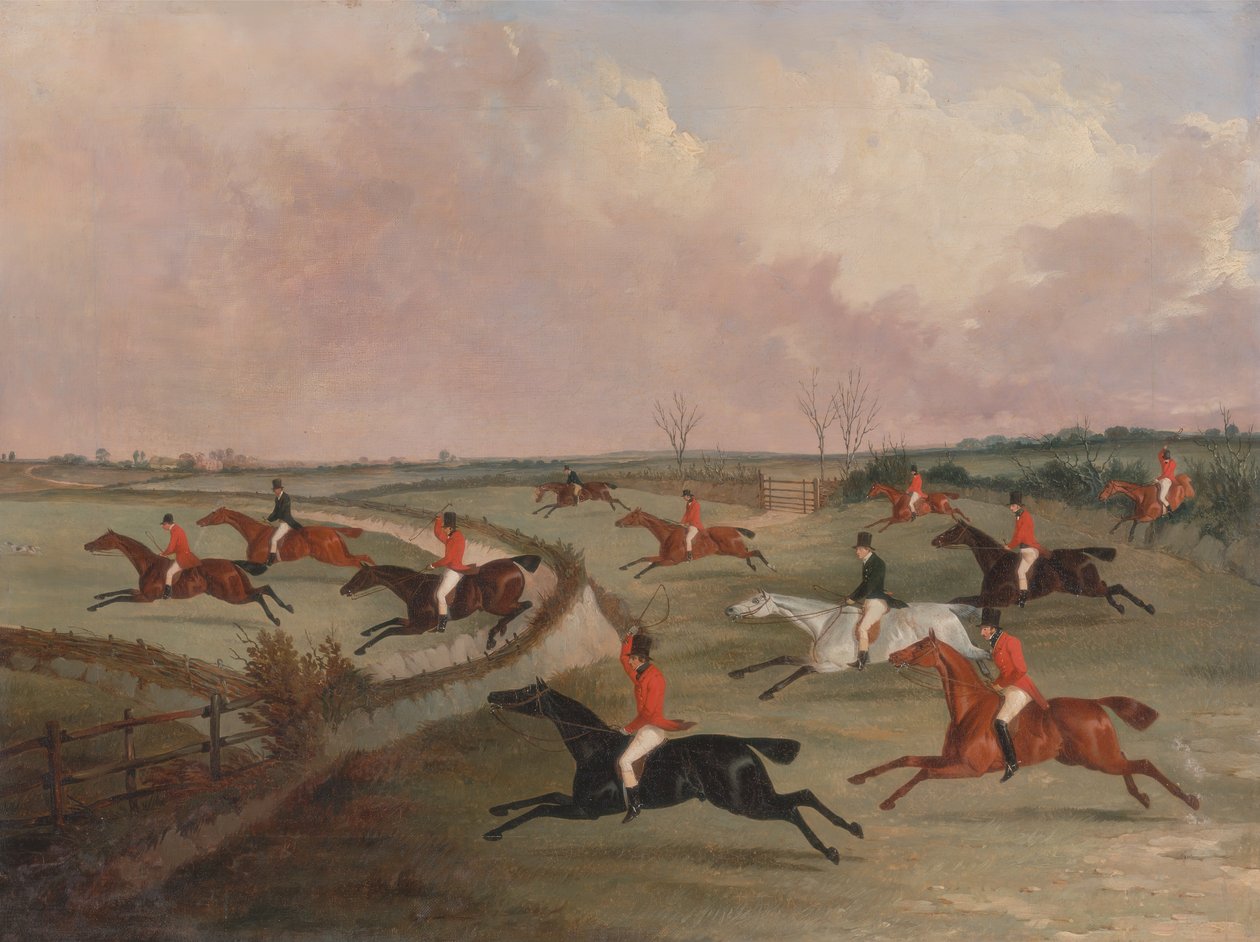 Quorn Hunt in Full Cry: Second Horses, ca. 1835. by John Dalby
