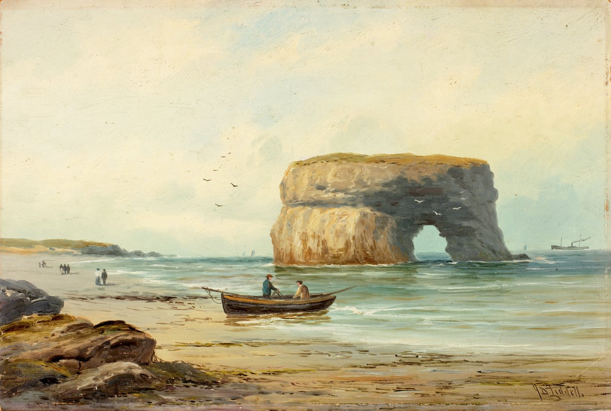 Marsden Kayası, c.1885-1910 (gemideki petrol) by John Davison Liddell