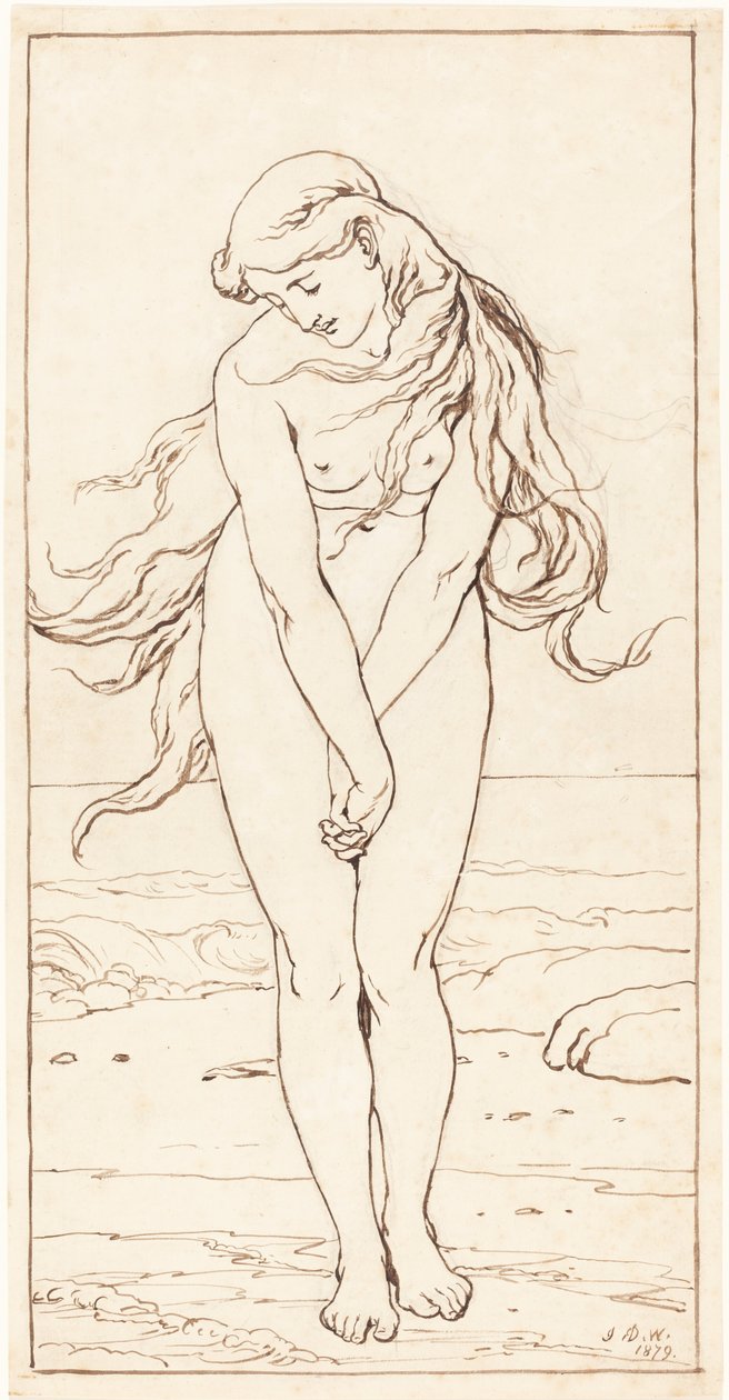 Çıplak Kolları Birbirine Bağlayarak Çıplak Durmak by John Dawson Watson