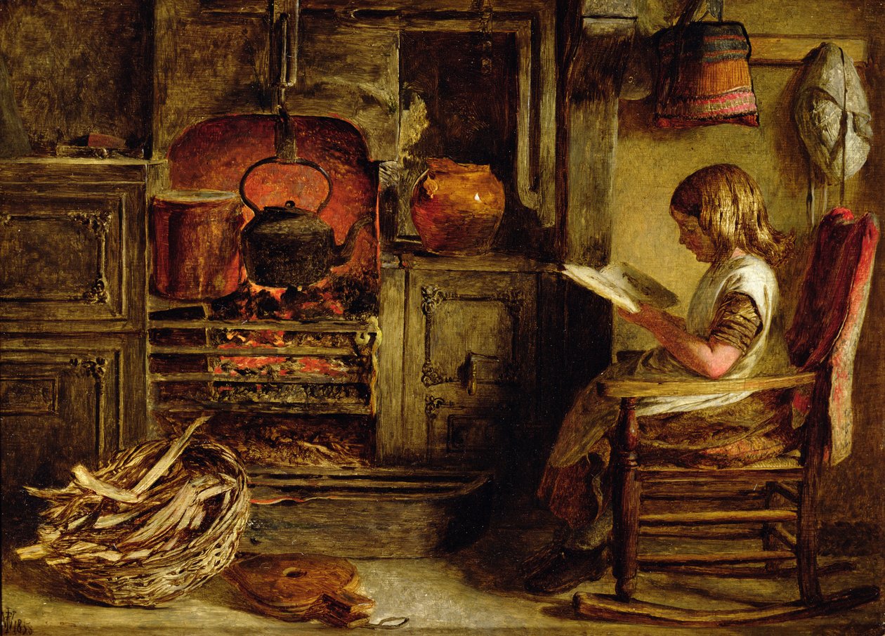 Kulübe Şömine by John Dawson Watson