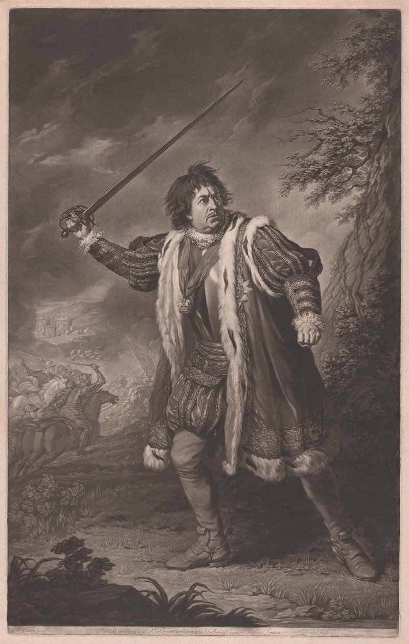 Richard III olarak David Garrick by John Dixon