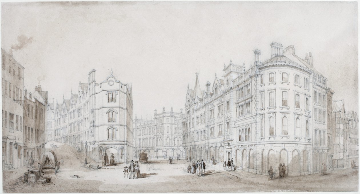 Akenside Hill, Newcastle upon Tyne (gövde rengi) by John Dobson