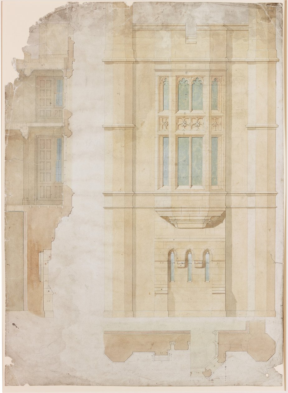 Oriel Window için Tasarım, Holme Eden (mürekkep) by John Dobson