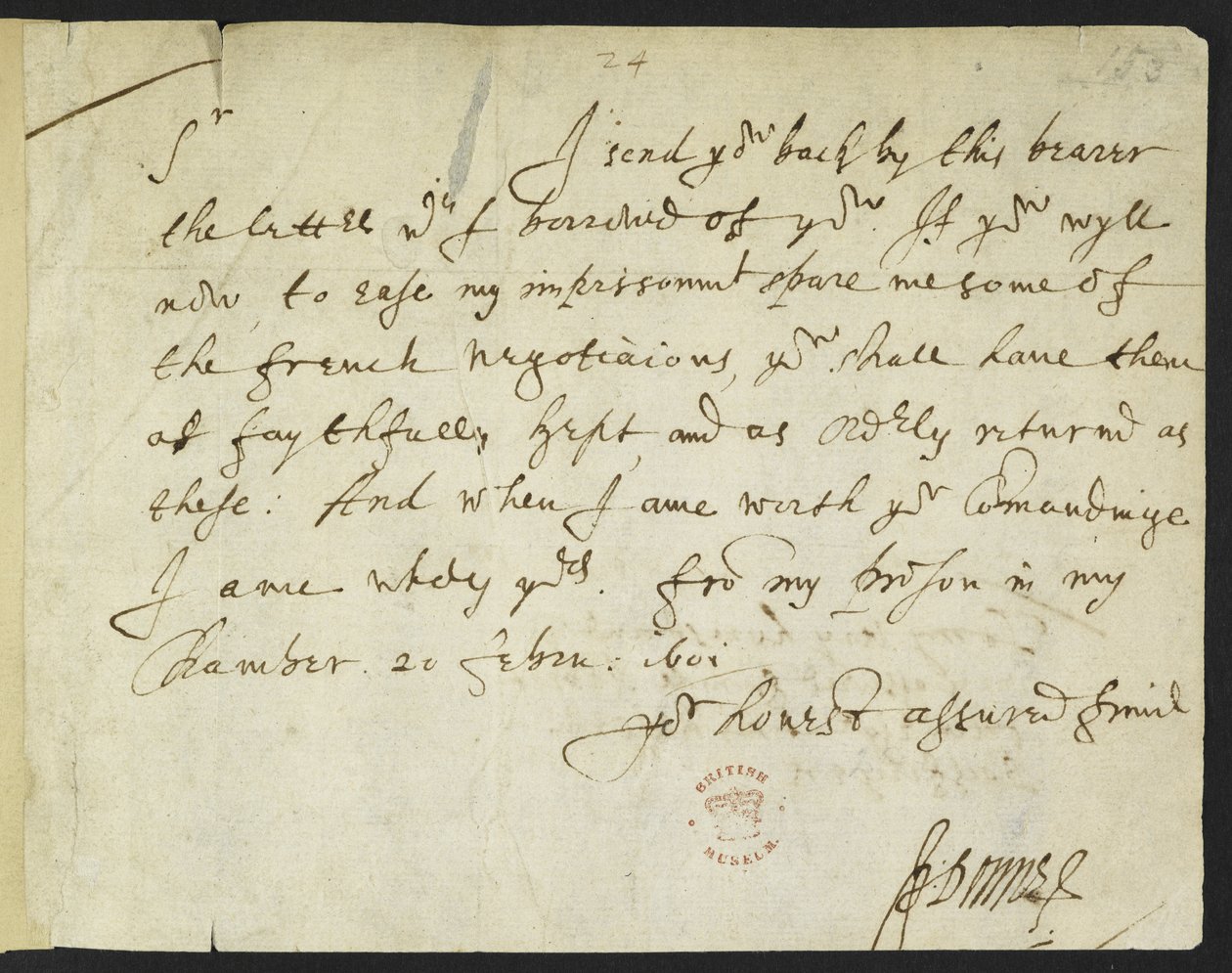 Cotton Julius C. III, f.153 John Donne