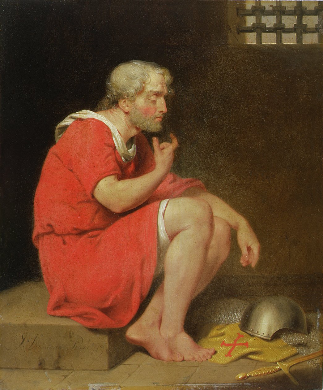 Robert (c.1054-1134) Normandiya Dükü Hapishanede by John Downman