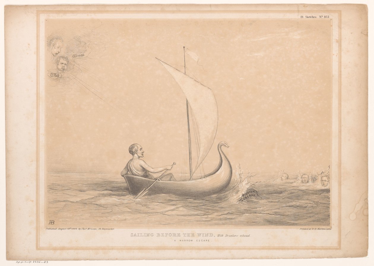 Spotpret, Lord Russell ile een zeilboot