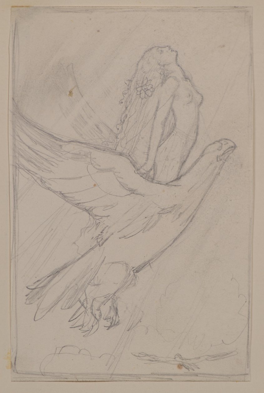 Ceyte Güneşe Ulaşmaya Çalışıyor (kalem) by John Duncan