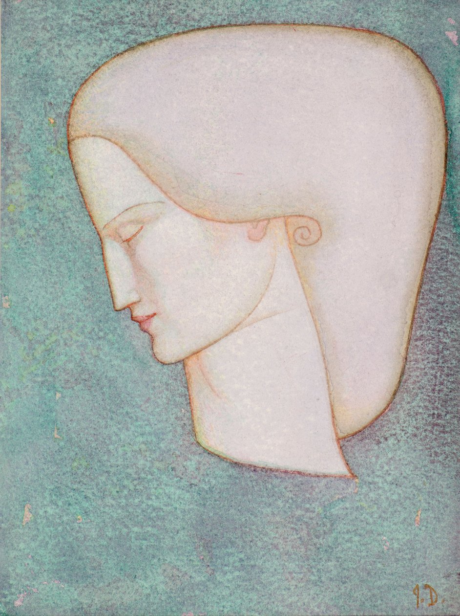 Kadın Kafası (suluboya) by John Duncan