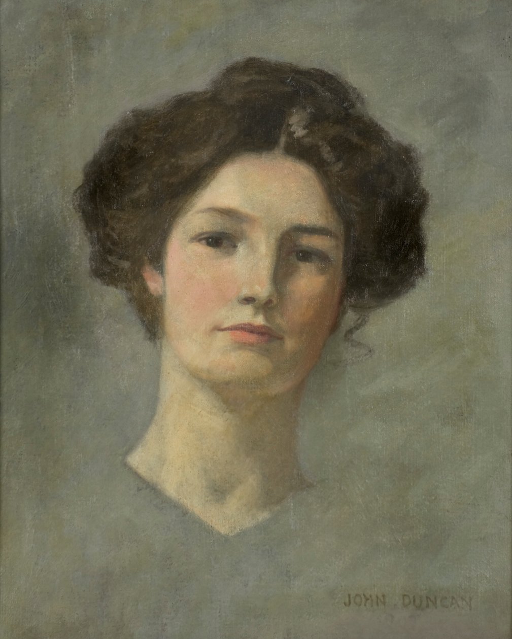 Bir Hanımefendinin Portresi, 1900 dolayları (tuval üzerine yağlı boya) by John Duncan