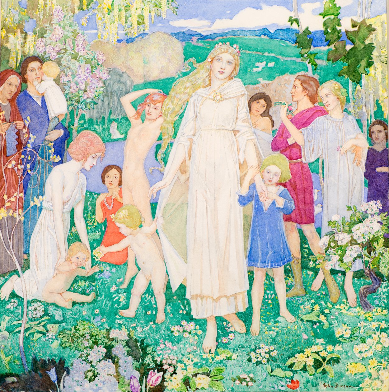 Gelinin Gelişi, 1930 dolayları (suluboya) by John Duncan