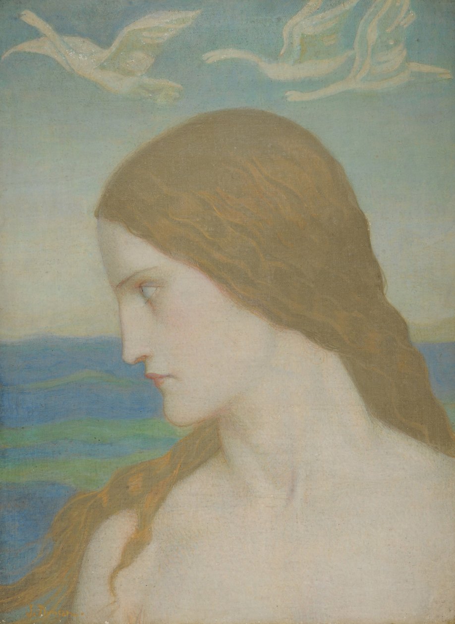 Hiçbir Zaman Tamamlanmayan Venüs, 1910-20 (tuval üzerine tempera) by John Duncan