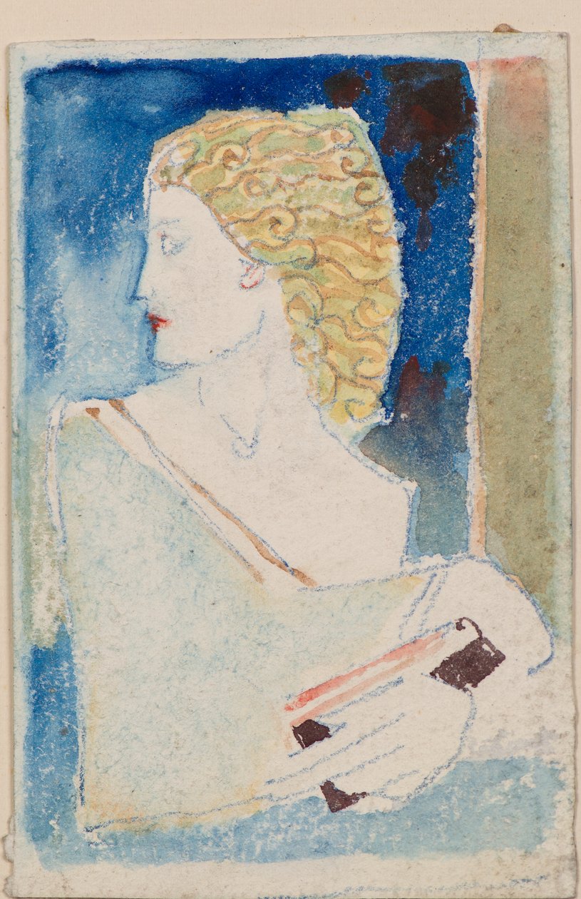 İsimsiz [Klasik figür] (suluboya) by John Duncan