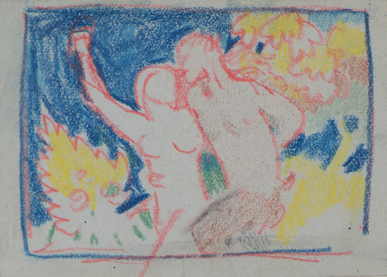 İsimsiz [Faun] (kalem) by John Duncan