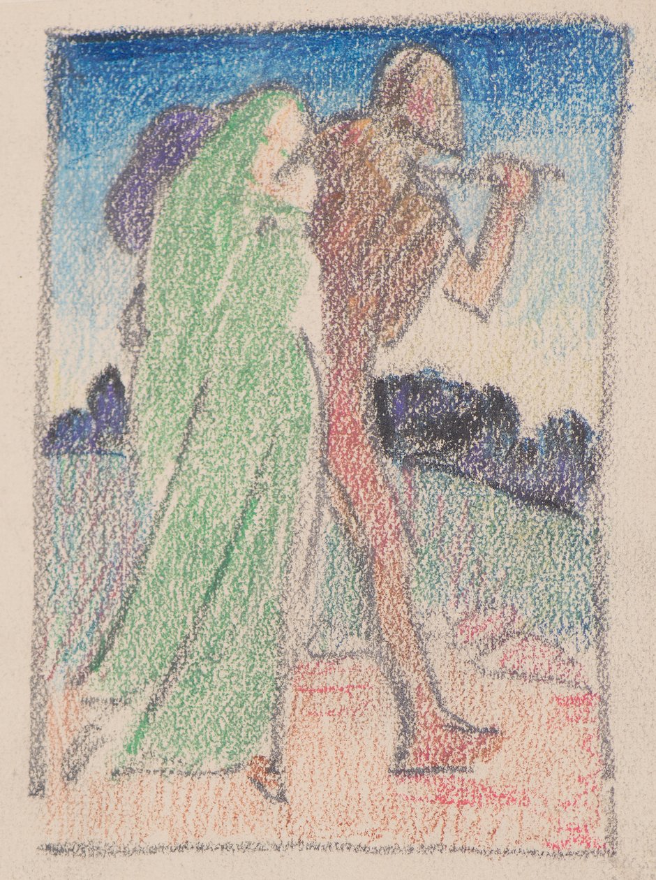 Yolcular (kalem) by John Duncan