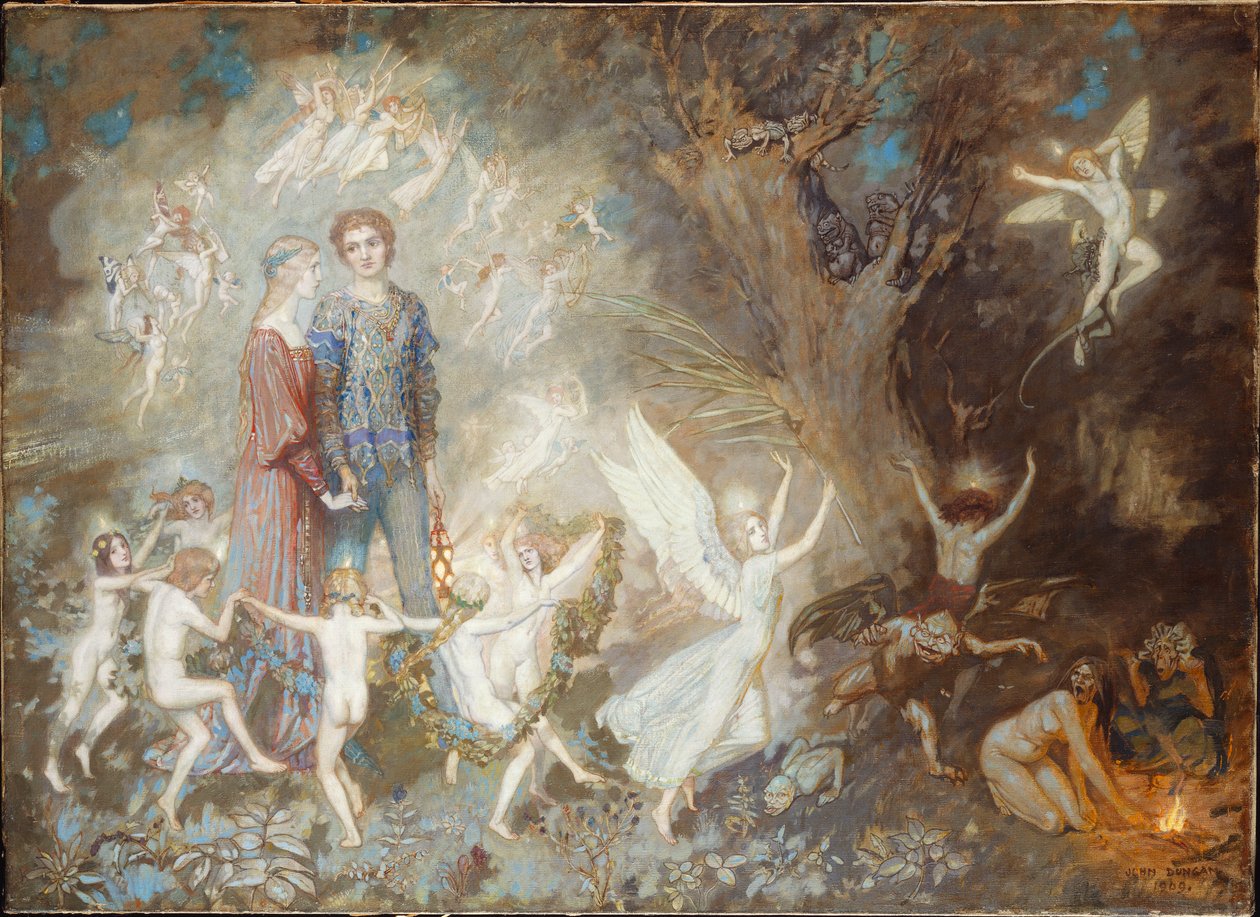 Cadı Ormanında Yorinda ve Yoringel, 1910 by John Duncan