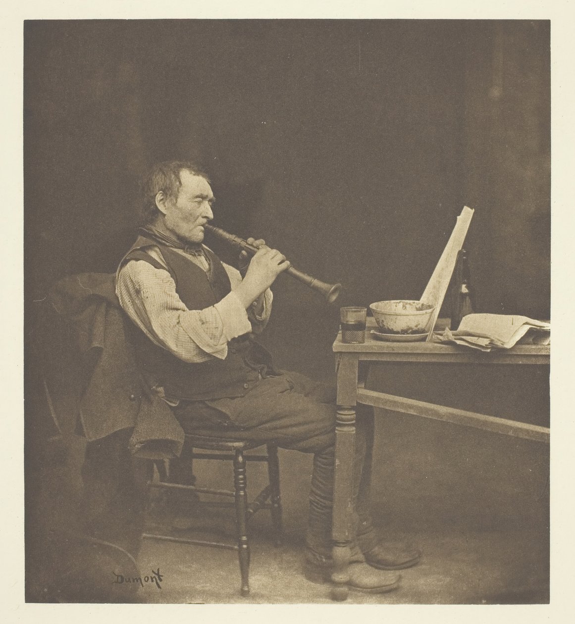 Clarionet Oyuncu, c. 1897. by John E. Dumont