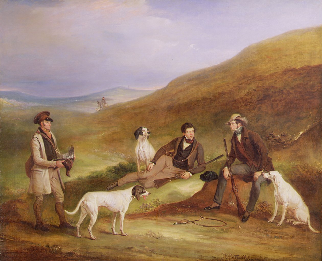 Edward Horner Reynard ve Kardeşi George, Grouse, Gardiyan, Tully Lamb, Middlesmoor, Yorkshire