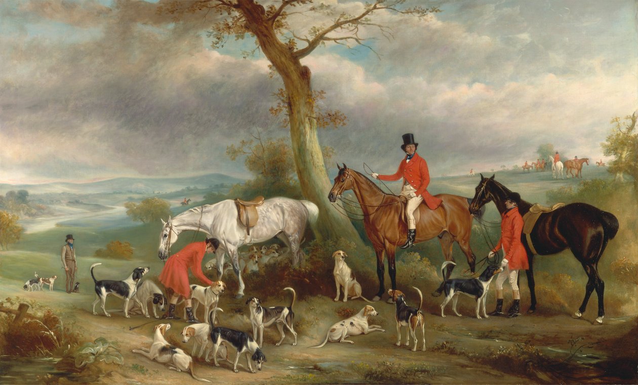 Thomas Wilkinson, M.F.H., Hurworth Foxhounds ile by John E. Ferneley