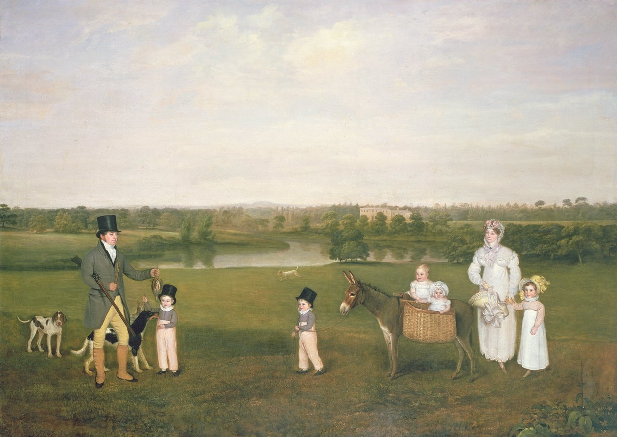 William Hetton Cooke, Karısı ve Çocukları ile Worleston Rookery, Chester