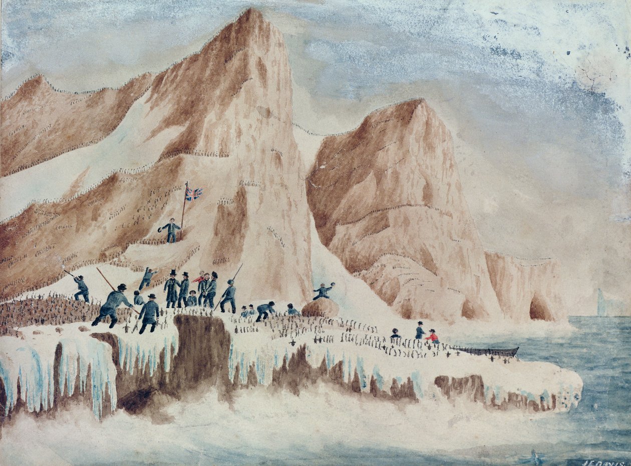 Possession Adası, Victoria Land, 11 Ocak 1841 by John Edward Davis