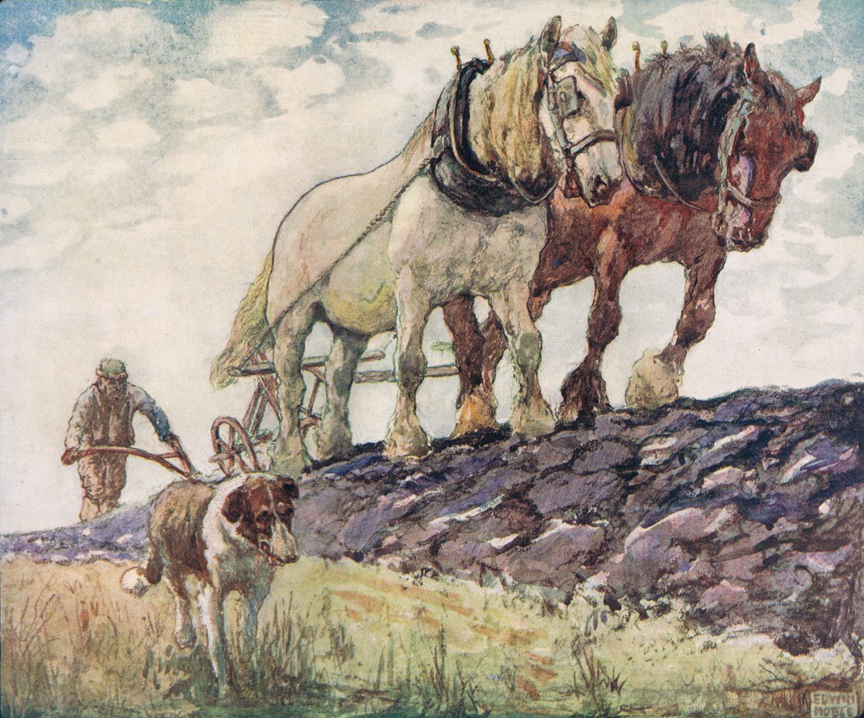 Tarlayı sürmek, 1919