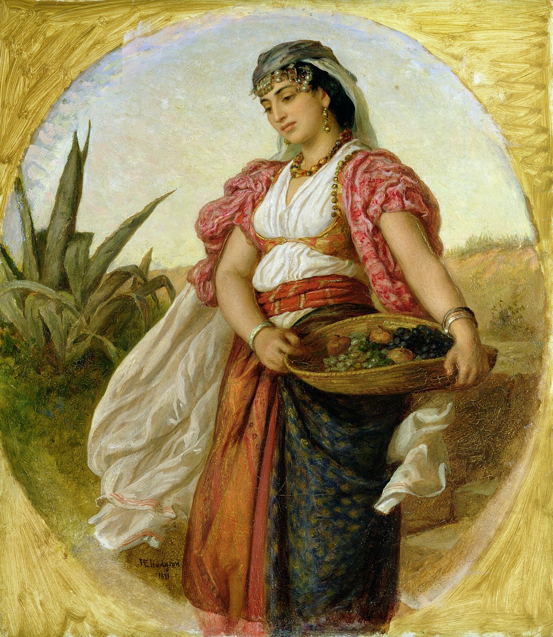 Cezayirli Bir Kadın, 1871 by John Evan Hodgson