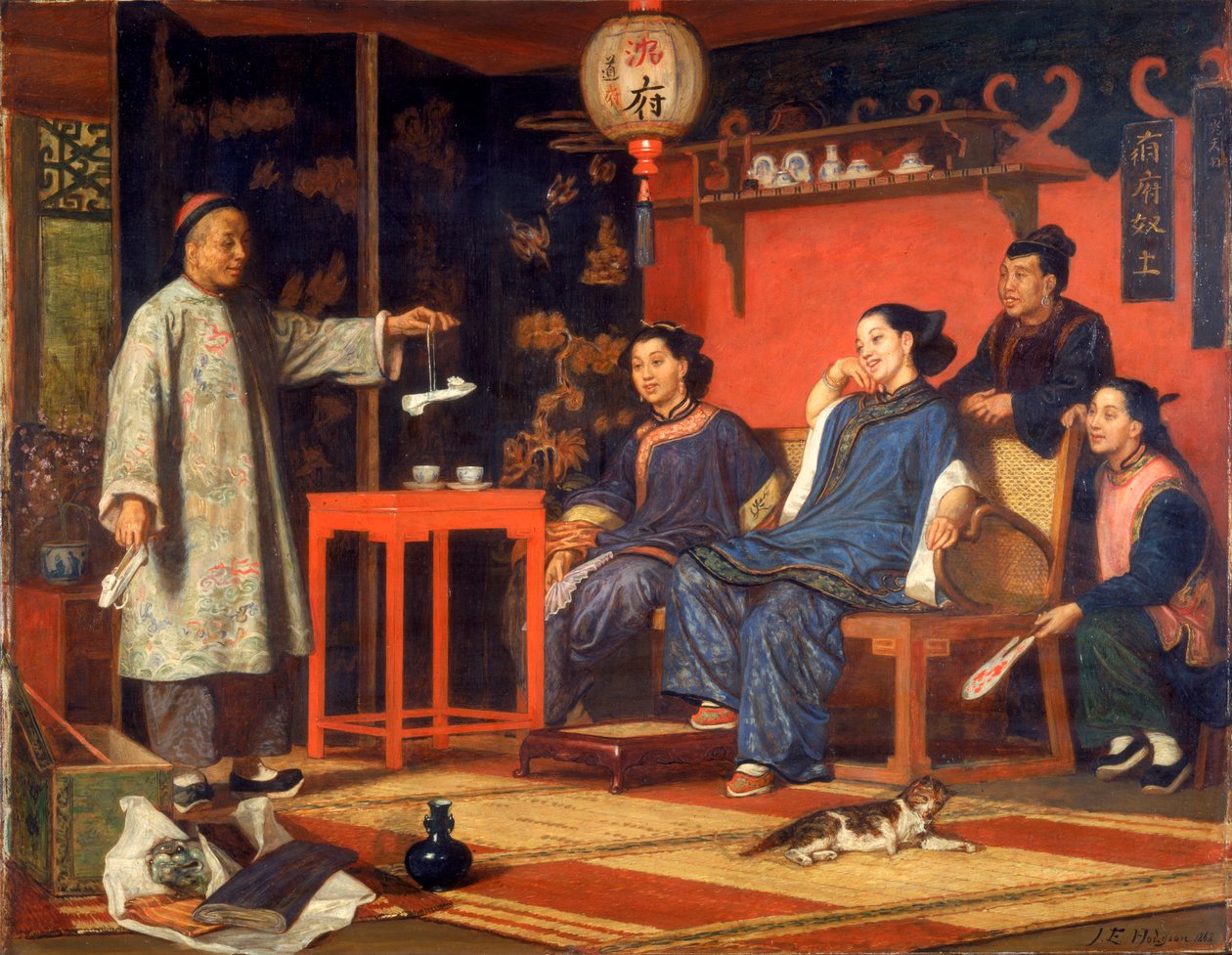 Avrupalıların Merakına Bakan Çinli Bayanlar, 1868 by John Evan Hodgson