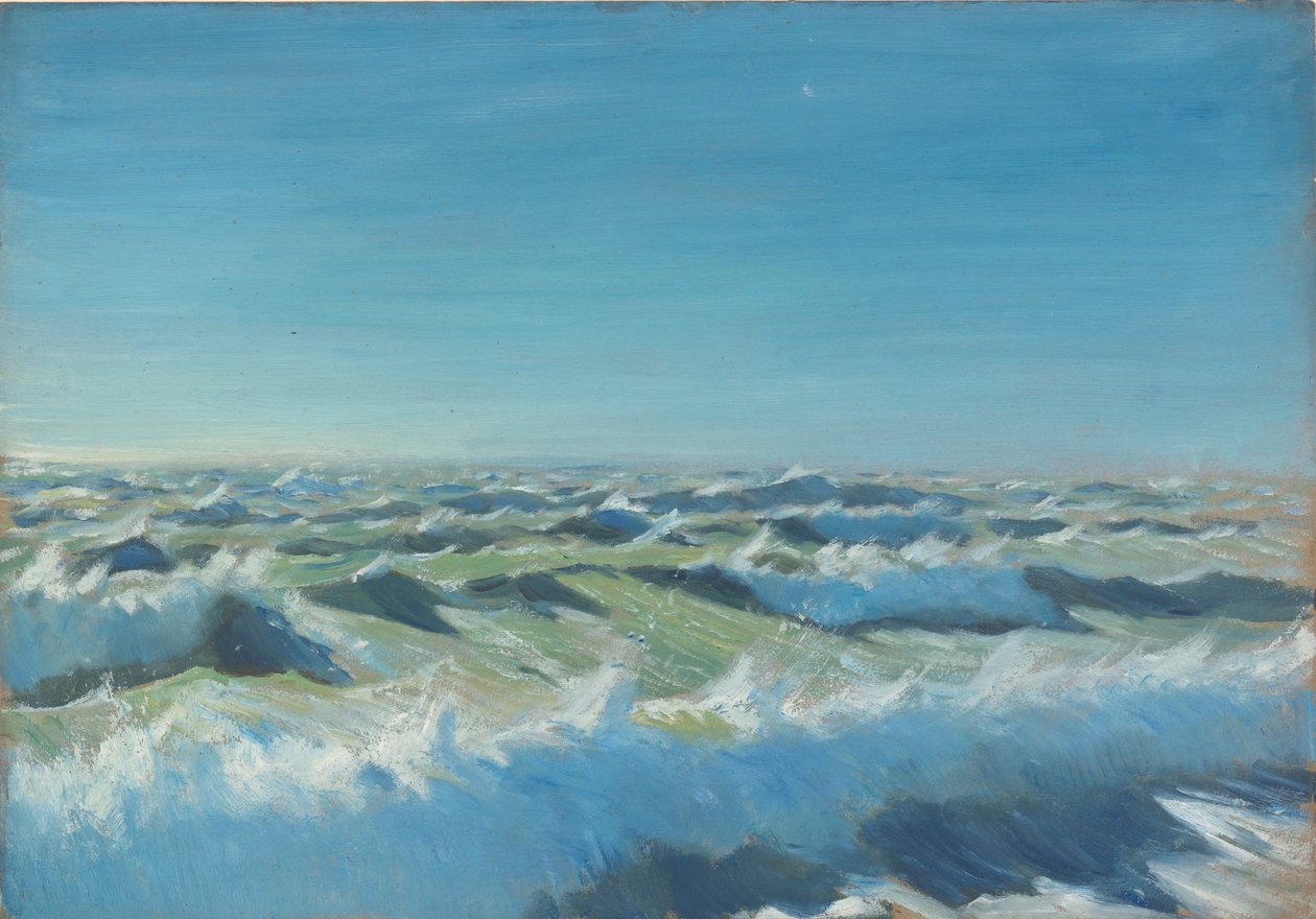 Deniz manzarası, 19. yüzyıl sonu - 20. yüzyıl ortası (kağıt üzerine yağlıboya) by John Everett