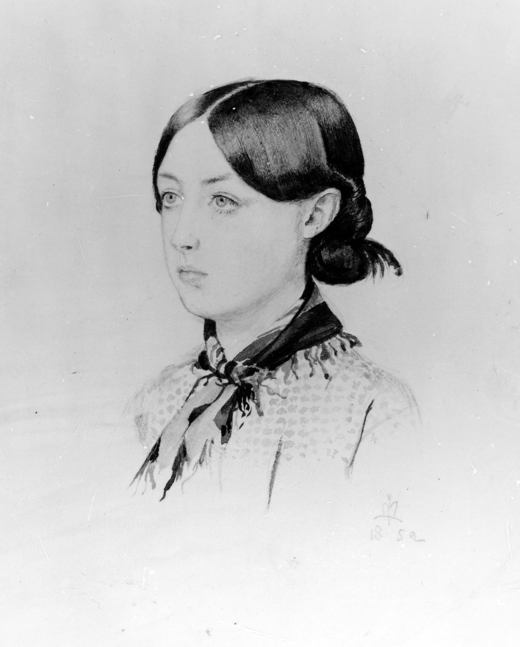 Ann Lynn, 1852 (kağıt üzerinde wc) by John Everett Millais