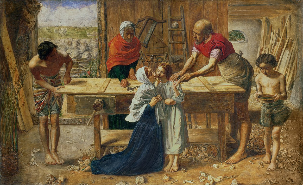 İsa Ebeveynlerinin Evinde, 1863 by John Everett Millais