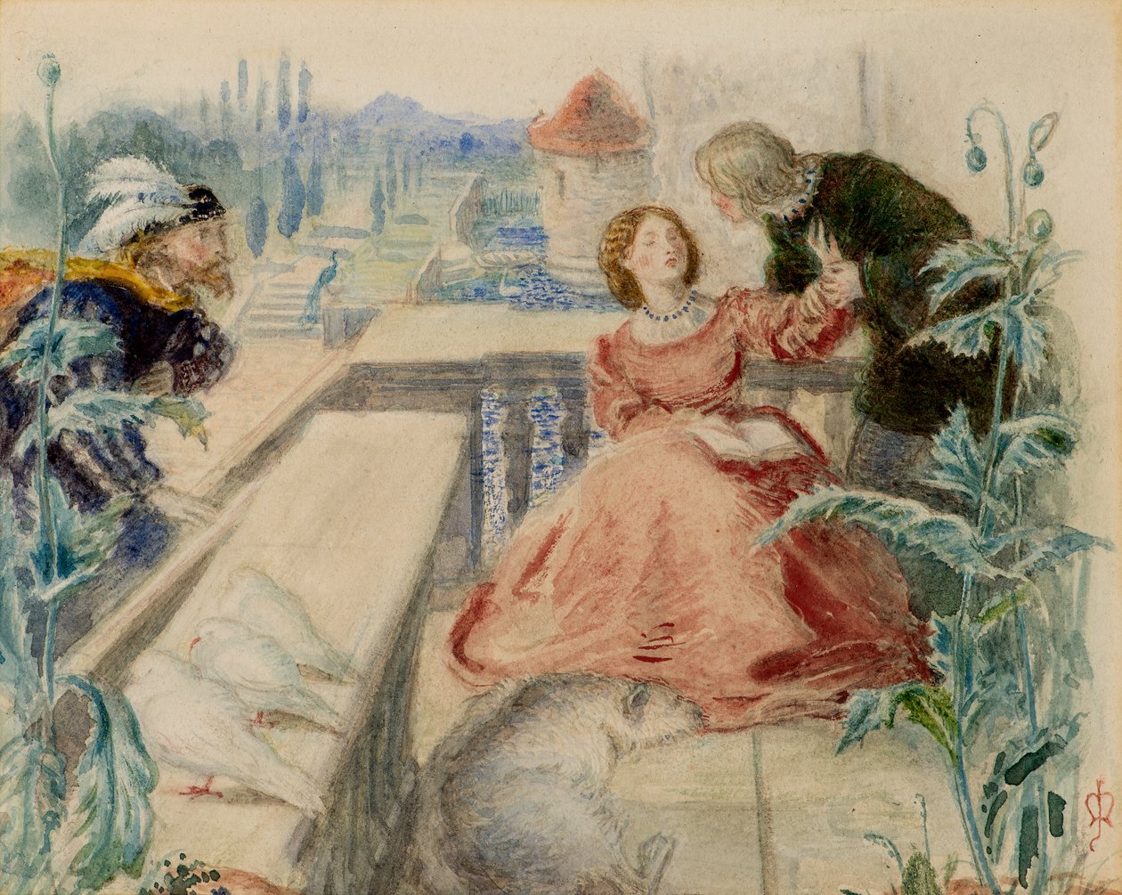 aşıkların keşfi by John Everett Millais
