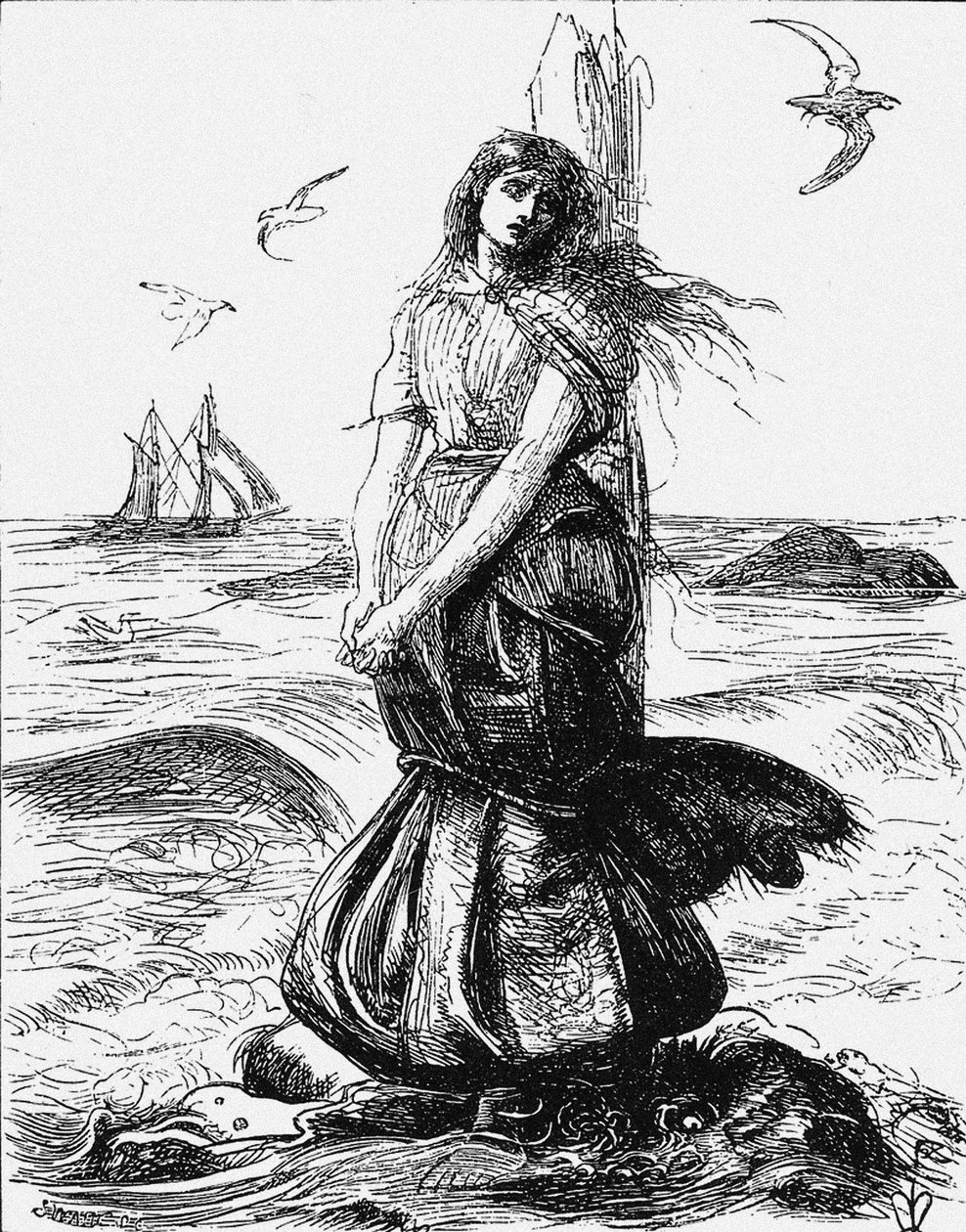 Margaret Wilson, 1862 by John Everett Millais