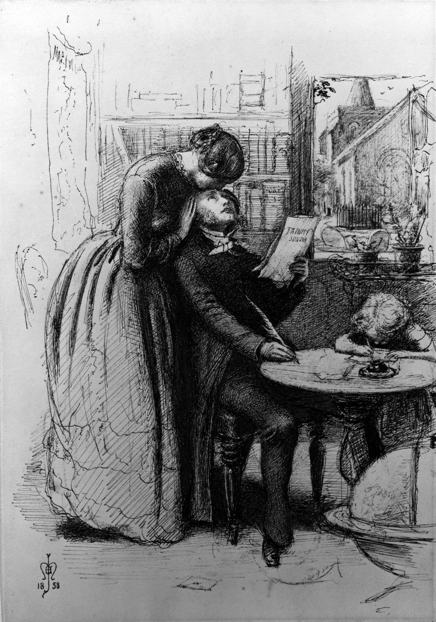 Aşk için Evlendi, 1853 by John Everett Millais