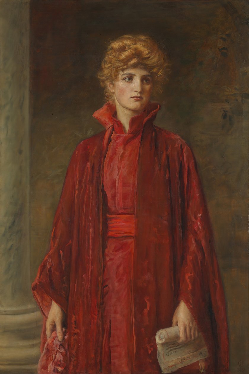 Portia, 1886. by John Everett Millais