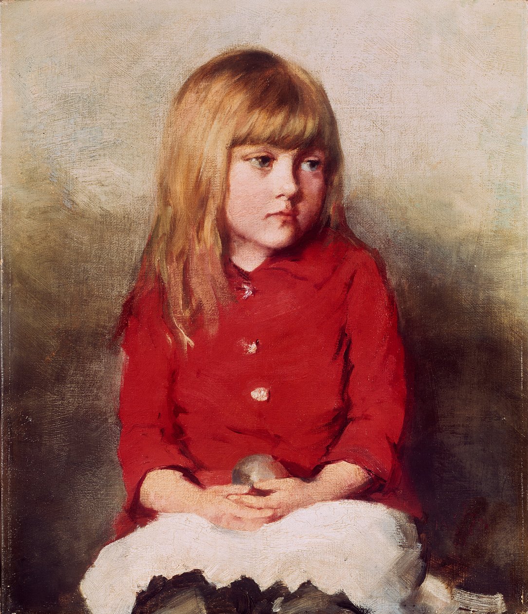 19. yüzyılın sonlarında genç bir kızın portresi by John Everett Millais
