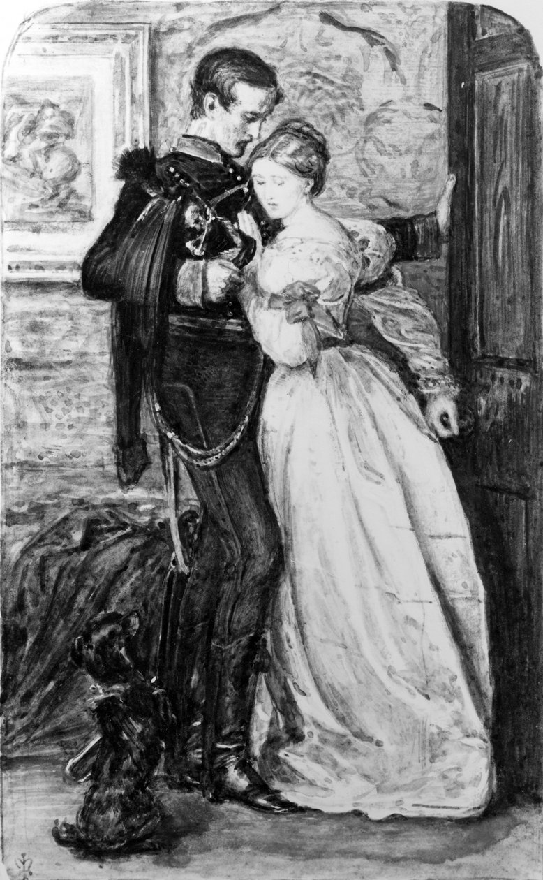 The Black Brunswicker, c.1865 (kağıt üzerinde wc) by John Everett Millais
