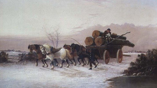 Karda Kereste Vagonu by John F. Morris
