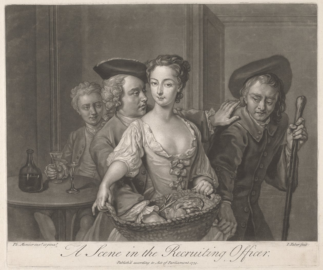 İşe Alım Memurunda Bir Sahne by John Faber the younger